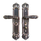 不锈钢面板防盗门双开大门锁加厚双活快加厚多功能门把拉手执手锁