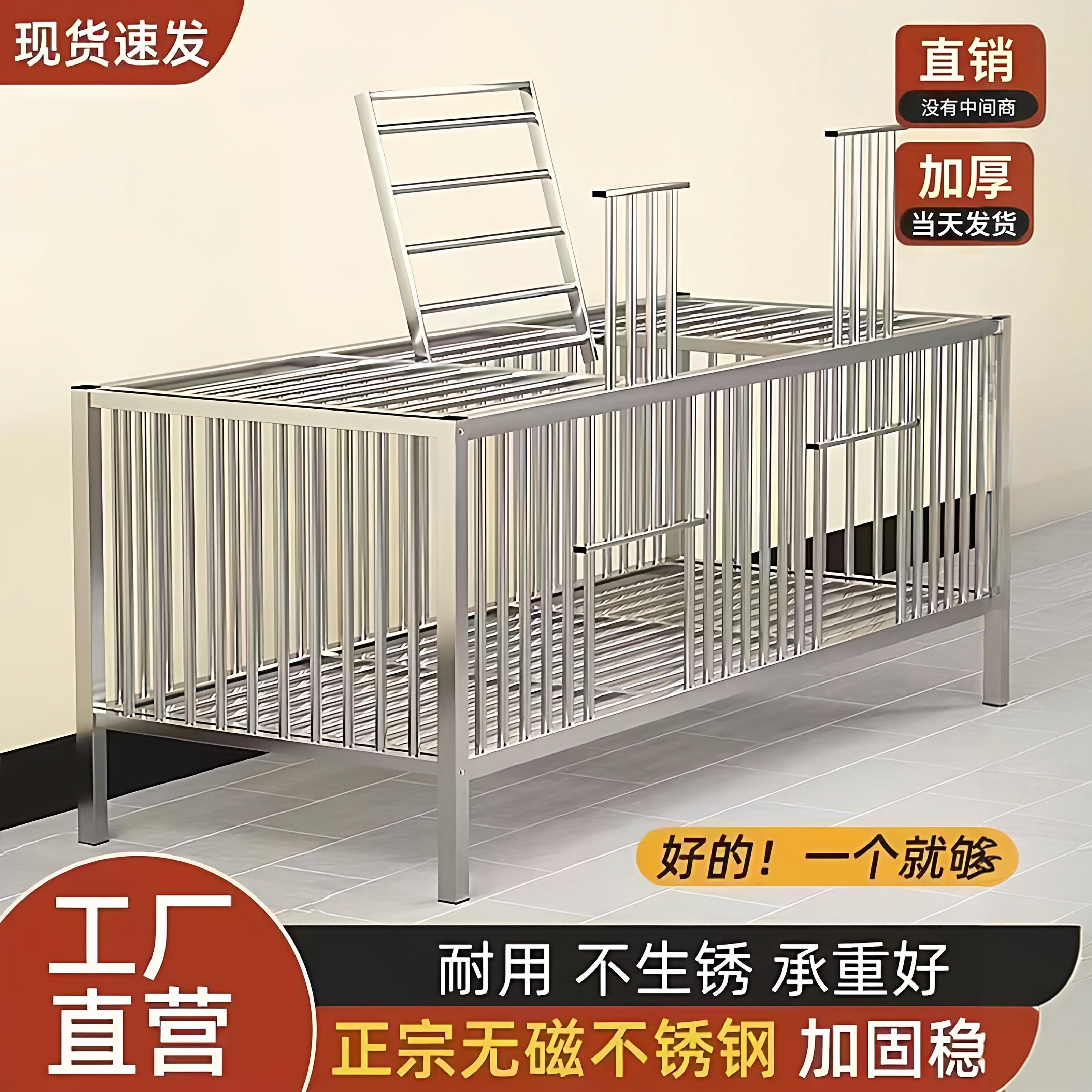 304不锈钢鸡笼家用特大号农村室外室内阳台养鸡鸭兔鸽子加厚笼子