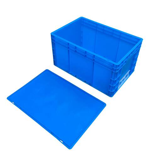 PP物流箱 eu4628物流箱 600*400*280 塑料箱 带盖箱 胶框