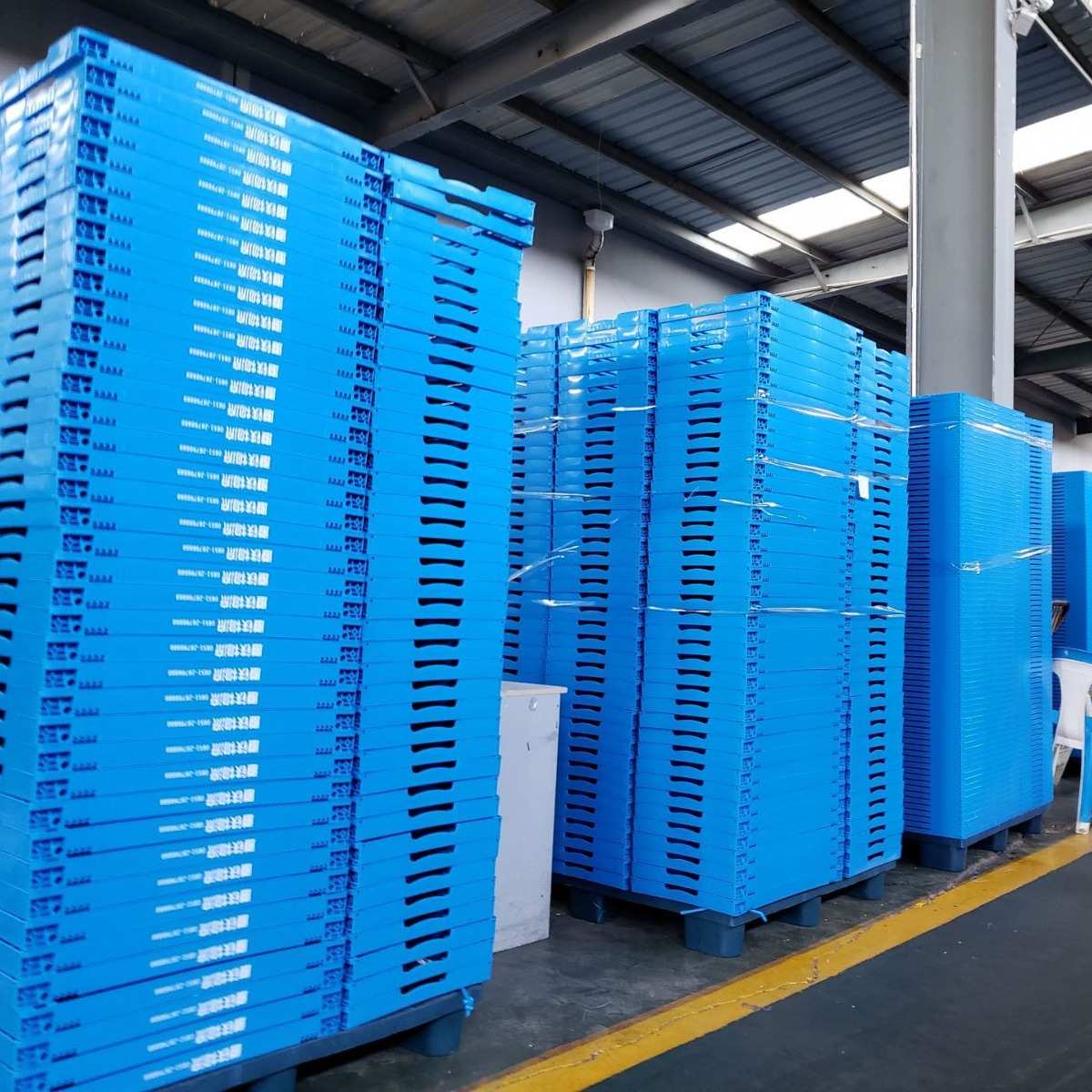 600*400系列折叠筐 镂空带盖折叠筐加厚折叠周转箱塑料折叠周转筐