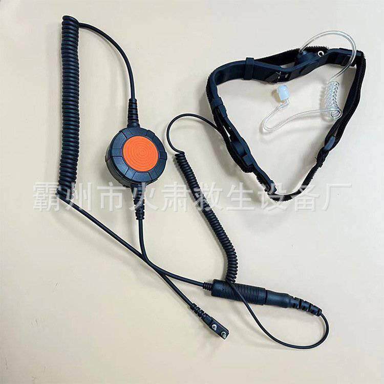 头戴式振动通信设备耐弯全钛合金骨架耳麦多用途骨传导通话装置