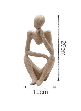 高档TJ丨抽象人物雕塑具摆J树件脂艺术小众工作室民宿装饰道ins同