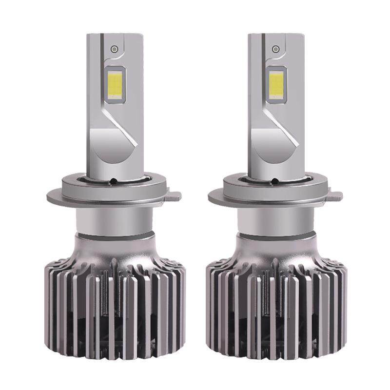 三为车灯SANVI黑卫士三热管LED大灯大功率6000K H4 