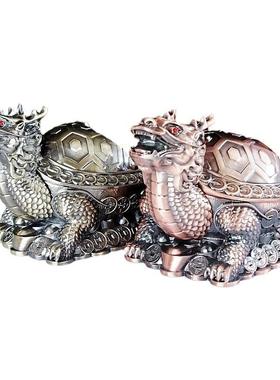 烟灰缸玉兔老虎模型金属装饰摆件