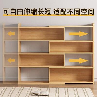 书架桌面置物架ZUK落多层生家用卧地室收学纳书柜一体靠简墙易组