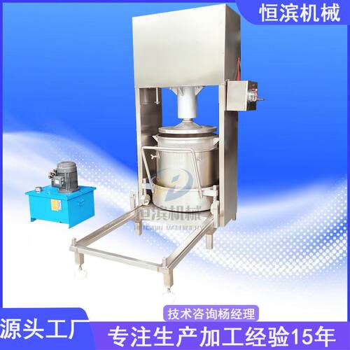 富含花青素护眼蓝莓液压榨汁机物理冷压榨青梅果汁压滤机