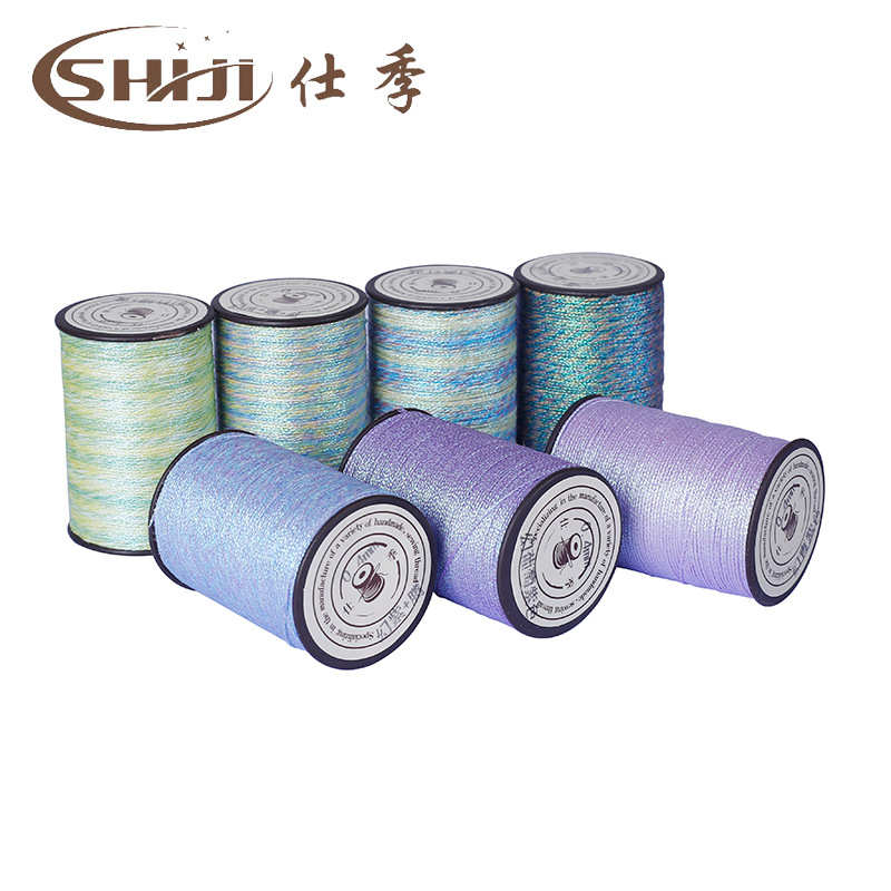 仕季幻彩蜡线批发30色套装金线涤纶编织绳缝纫线炫彩彩金蜡线