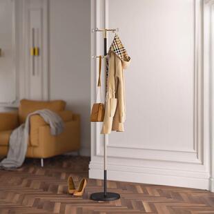 本心本来衣帽架挂衣架简约落地卧室简易衣服包双层置物架家用客厅