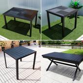 户外塑木桌椅单人单桌单椅防腐木防晒防水庭院露天阳台简约室外摆