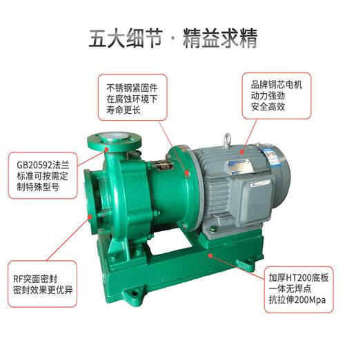 江南 无泄漏磁力卸酸泵 单级化工泵 CMB40-25-125 耐腐蚀磁力泵