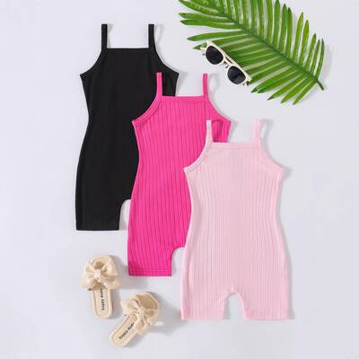 youthful girls slimfit casual solid color ribbed strapless