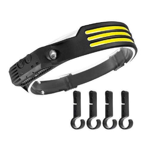 LED Headlamp Rechargeable Headlight with Motion Sensor