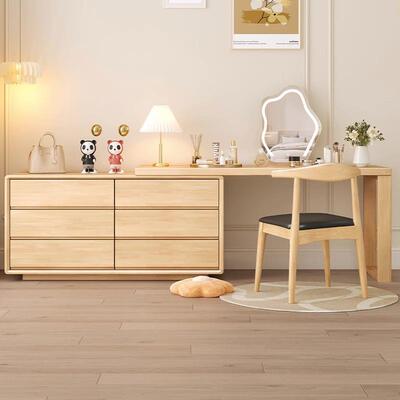 角现代简约化斗柜体梳妆台卧室转实木妆桌小户型SLSJ-HS-一办公桌