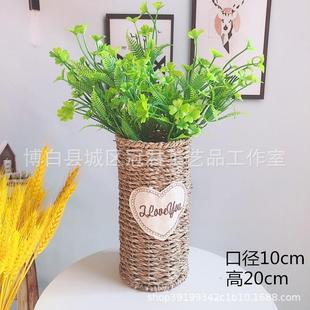 天然黄金麦穗干花花束客厅摆设开业大麦花篮花瓶装饰摆件轻奢真花