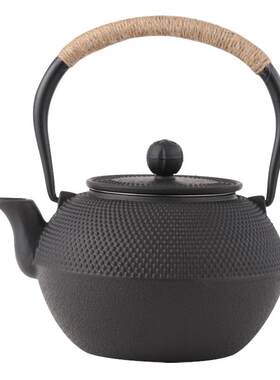 铸铁茶壶生铁壶亮光搪瓷不生锈内壁烧水壶酒店饭店连锁店泡茶壶