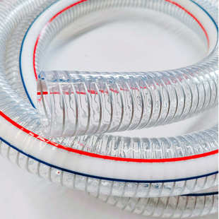 大口径PVC钢丝软管抗压耐磨钢丝管透明加厚钢丝螺旋增强四季 柔软