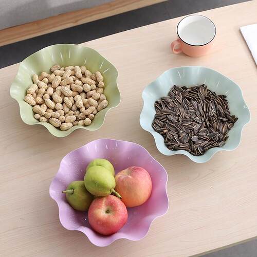 Plastic Dried Fruit Plate for Living Room, European Style Ho