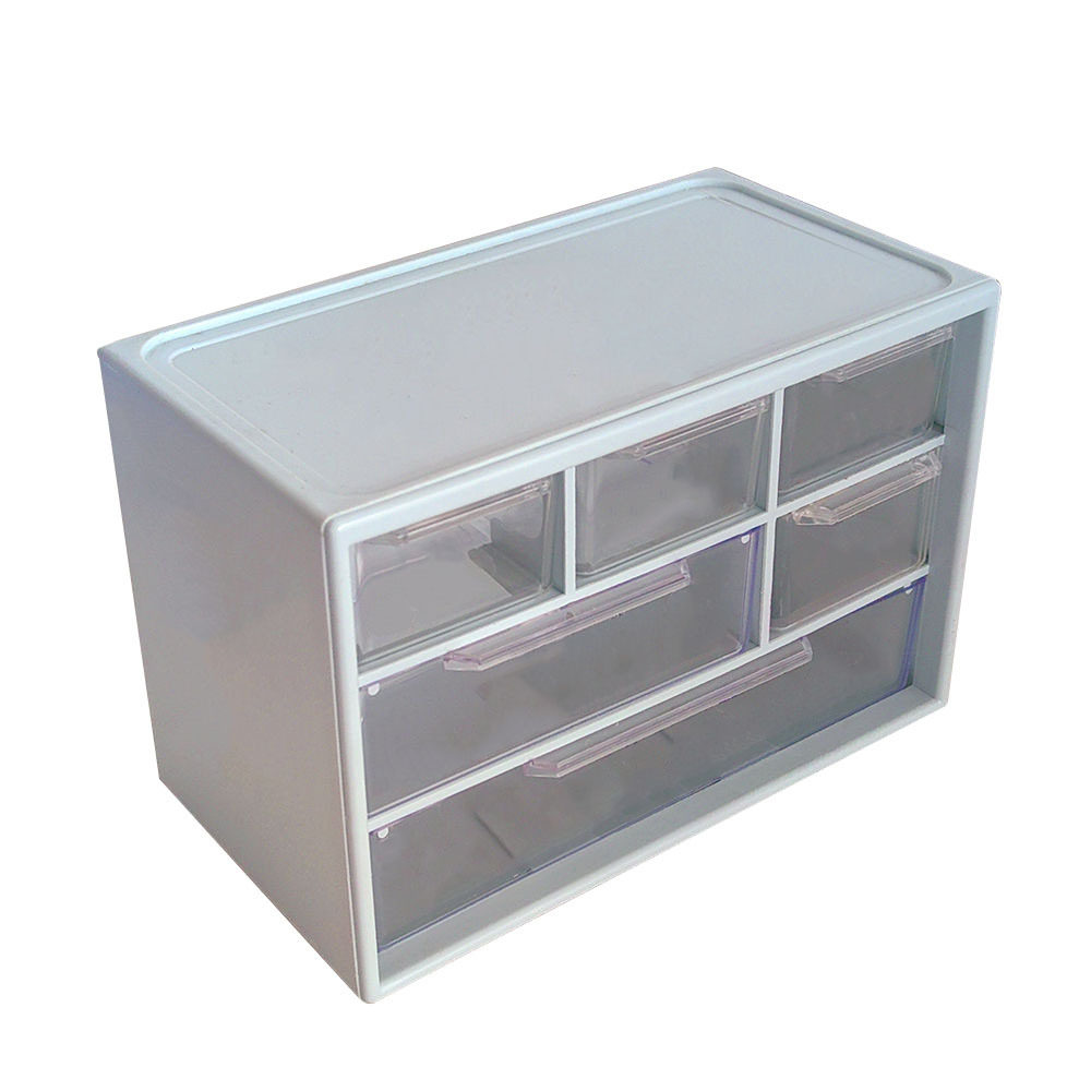 抽屉式九宫格桌面杂物收纳文具分格整理可爱透明抽屉分格大容量