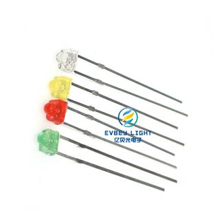 f1.8灯珠1.8mm白发白橙红黄蓝翠绿光小蝴蝶散光led灯珠发光二级管