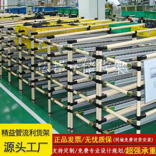 精益管流利货架滚筒货架可以移动不锈钢铝合金复合管流利货架