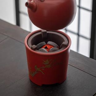 装 炭炉全套家用子围煮茶套小火炉风炉提梁陶壶烧tssc0008水壶煮茶