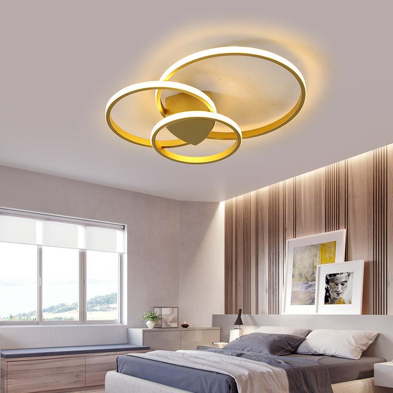 环形LED吸顶灯现代简约卧室灯房间灯餐厅阳台过道吸顶灯个性灯具