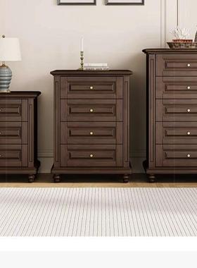 实木斗柜美式床尾CSN抽柜室卧收纳柜现屉客厅代置物储物柜斗橱靠