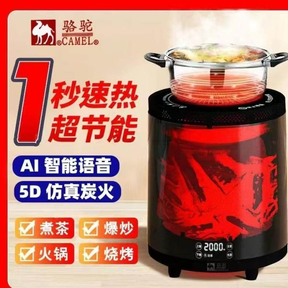 骆驼牌取暖器小型家用节能电热暖风机电陶炉石墨烯火焰电暖器围炉,生活电器,暖风机/取暖器,淘宝优惠券,粉丝福利购,淘宝优惠卷