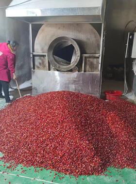 大型多功能全自动滚筒炒货机花生炒料机黄豆玉米辣椒电加热炒货机