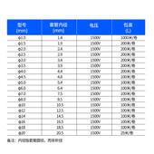 自防熄白色内管耐高温管无碱玻璃纤维管定阻燃管管绝缘电线套管纹
