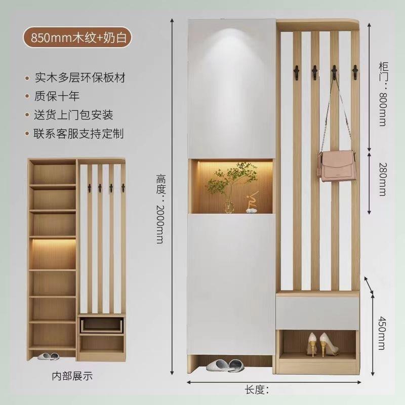 定制入户玄关柜鞋柜一体到顶双面日式小户型隔断柜客厅屏风门厅柜