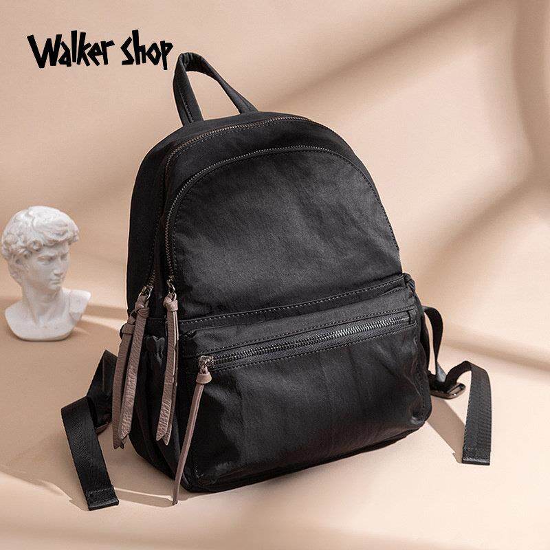 Walker Shop轻奢双肩包2025新款百搭休闲大容量尼龙旅行登山包女