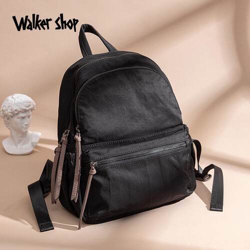 Walker Shop轻奢双肩包2025新款百搭休闲大容量尼龙旅行登山包女