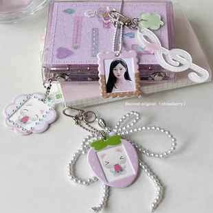 草莓幸运音符泡泡贴挂链手机m5活页痛包手帐本装修贴纸件becood