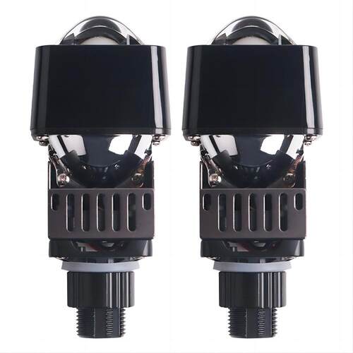三为车灯SANVI新款M2+ 1.5寸矩阵41W 6000K LED双光透镜大灯升级