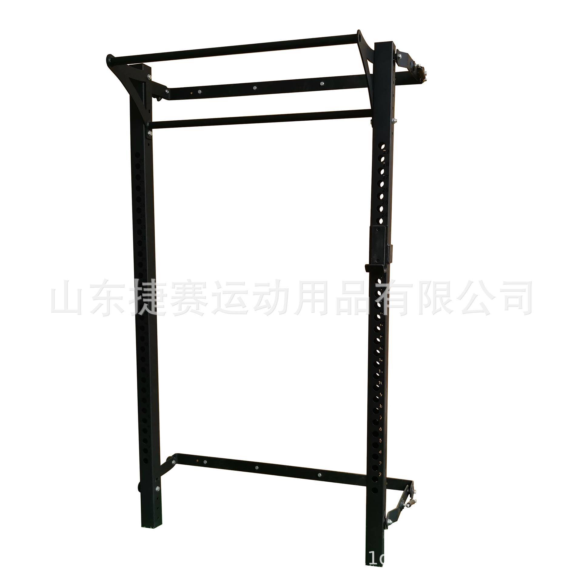 靠墙可折叠深蹲架墙挂式健身器材引体向上架壁挂半框龙门架图片