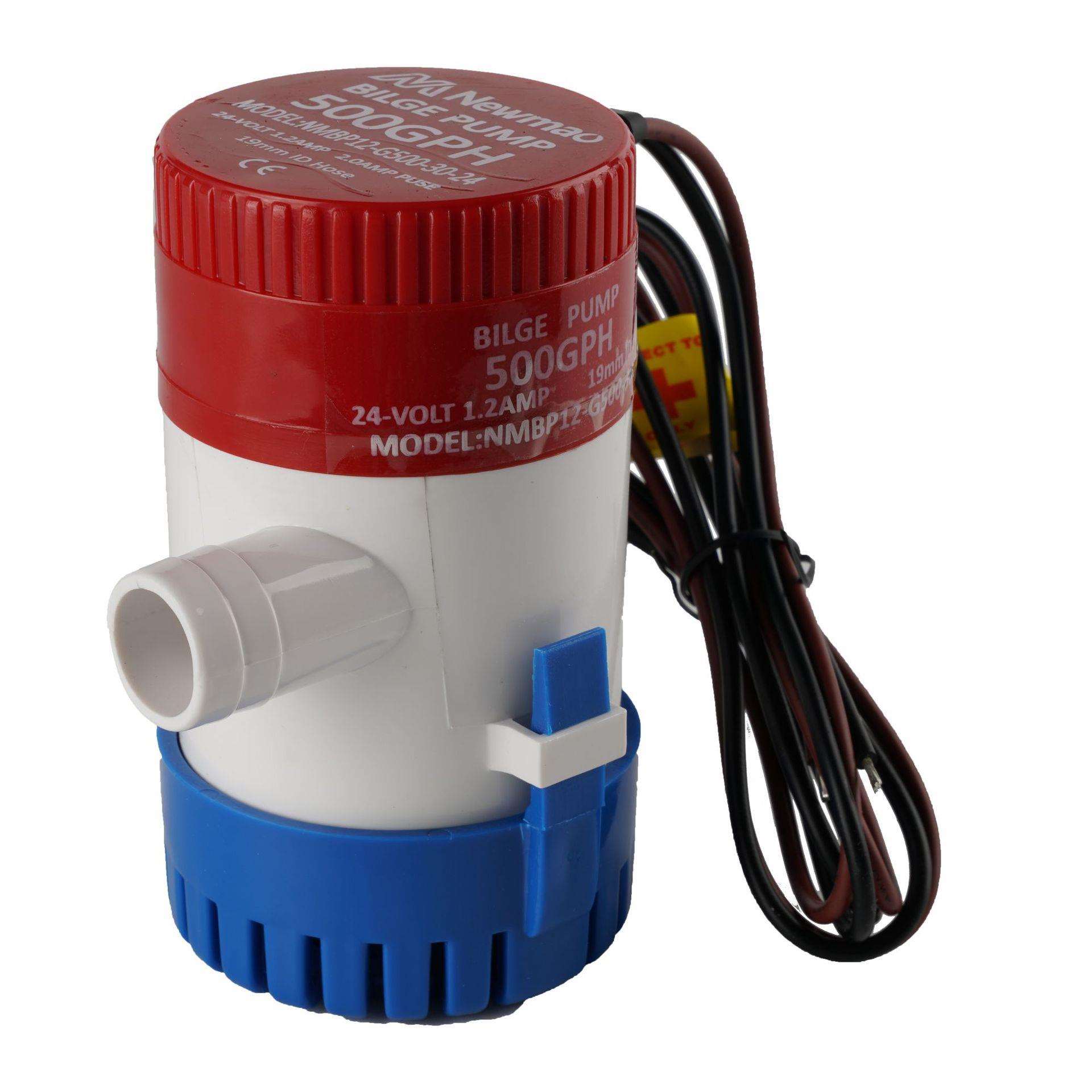 户外小型潜水泵12V/24V舱底泵房车游艇排水离心泵直流塑料500加仑