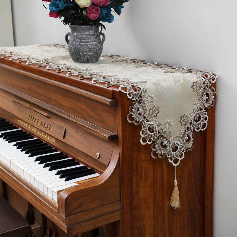 法式风钢琴防尘罩套现代简约高级感三角电子高端不粘毛覆古风盖布