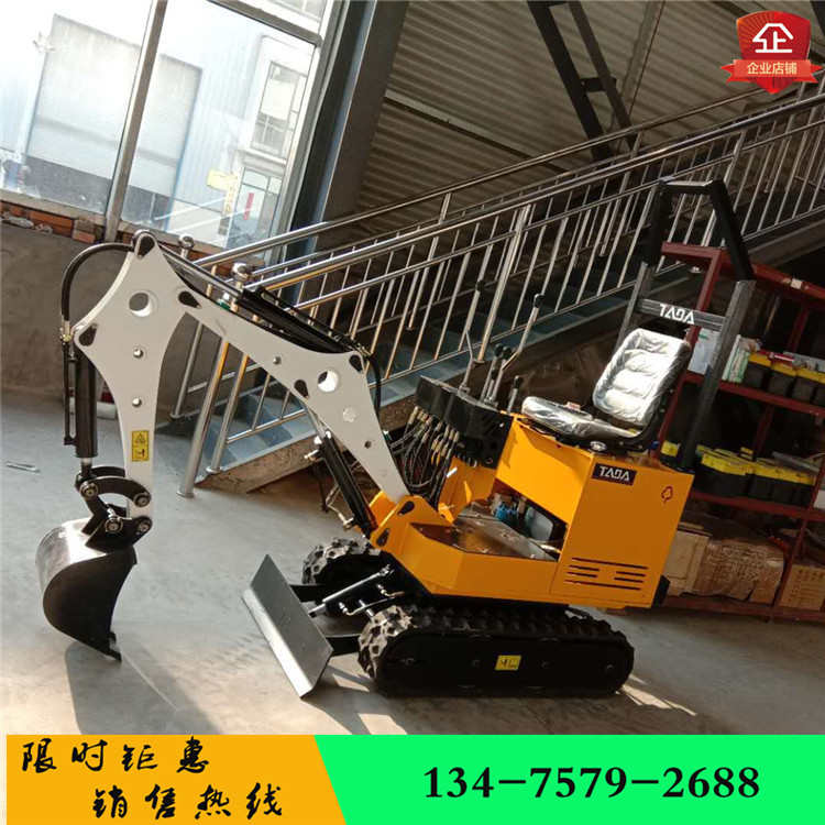 小型挖掘机农用1吨2吨多功能微型小勾机家用挖土果园开沟微挖