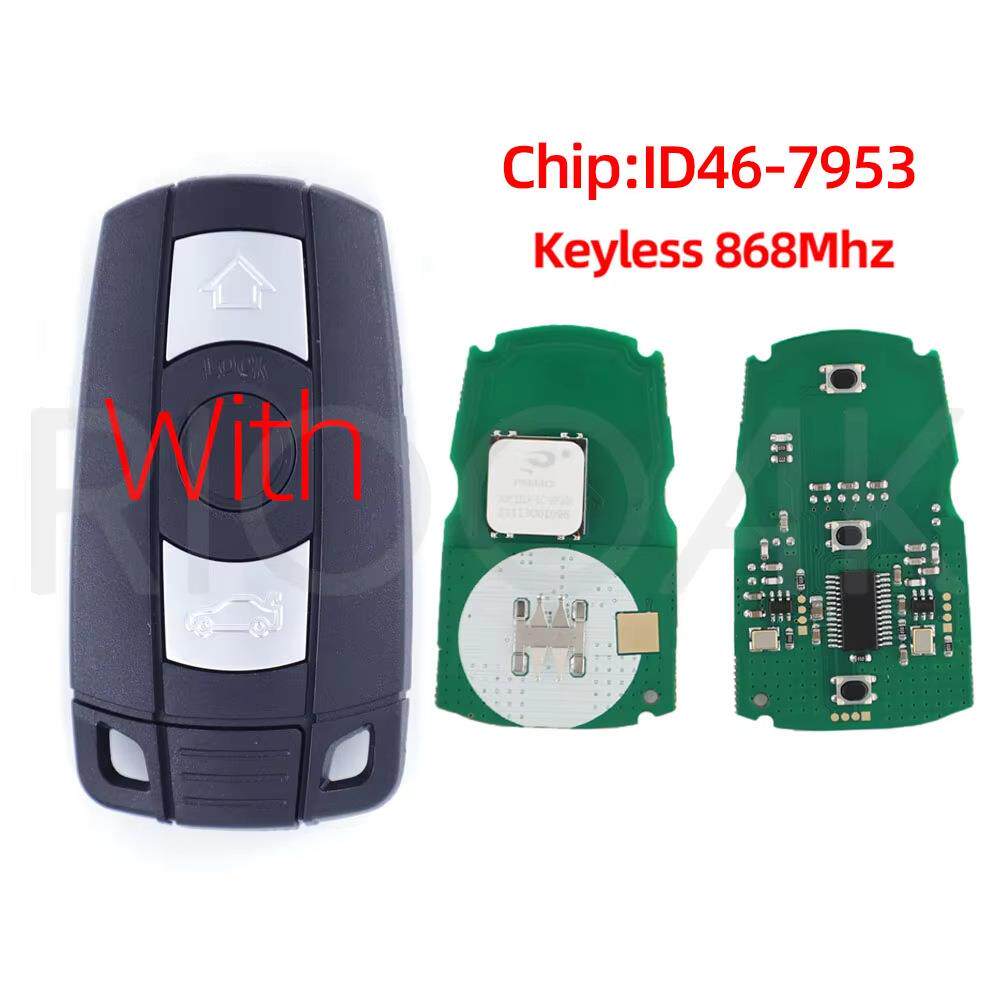 适用于3键宝马CAS3全智能遥控汽车钥匙ID46芯片868MHZ