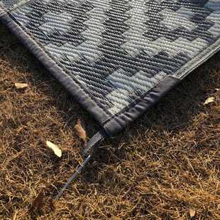 定制定制席灰白四角带沙滩 带野餐 pp大mat 加工尺寸加工小