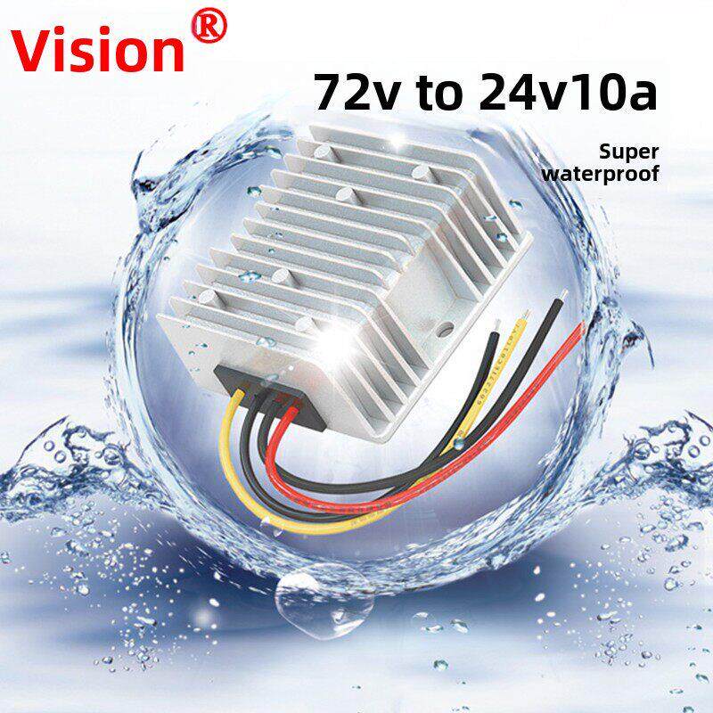 48V60V72V至24V10A20A直流电源转换器Dc-Dc汽车降压变压器铝壳