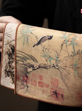 中式国潮创意长方茶席加厚吸水茶巾功夫茶道配件茶垫桌布茶壶垫