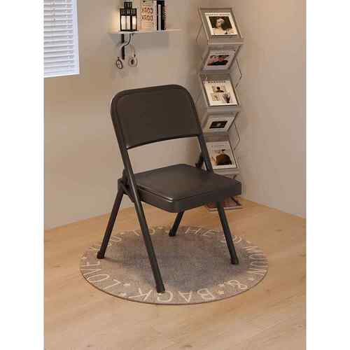 A10L辅导班桌椅子简易凳子靠背椅家用折叠椅子便携办公椅会议椅电