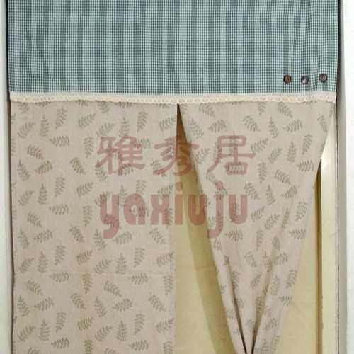 韩日 90短 厨房布帘窗帘棉麻卧室150*厘米风格卫生间m19门帘