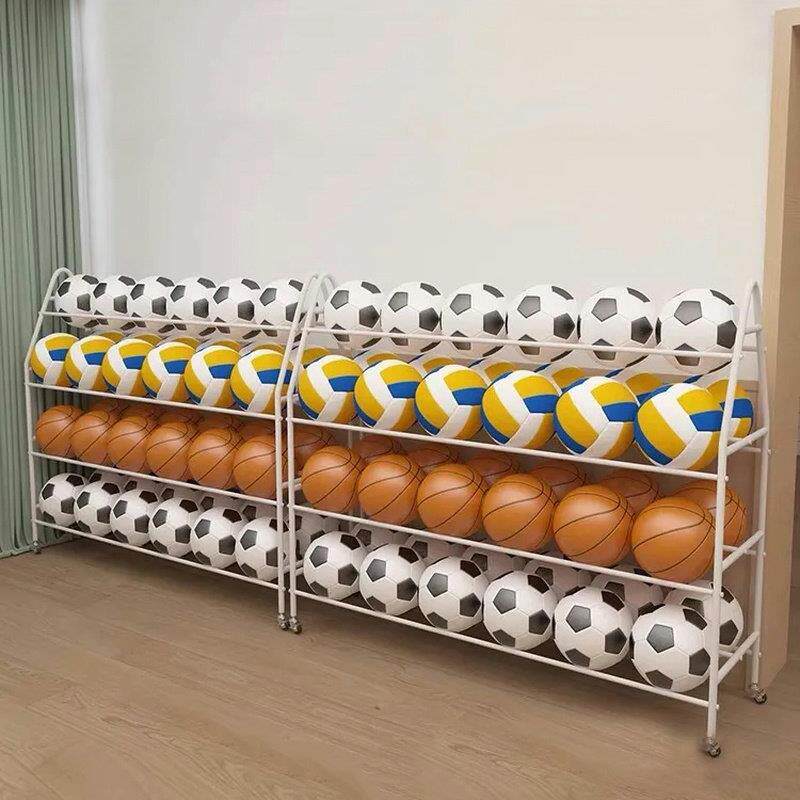 幼儿园置球架多层推车移动足球框皮球筐装球篓儿童塑料篮球收纳架