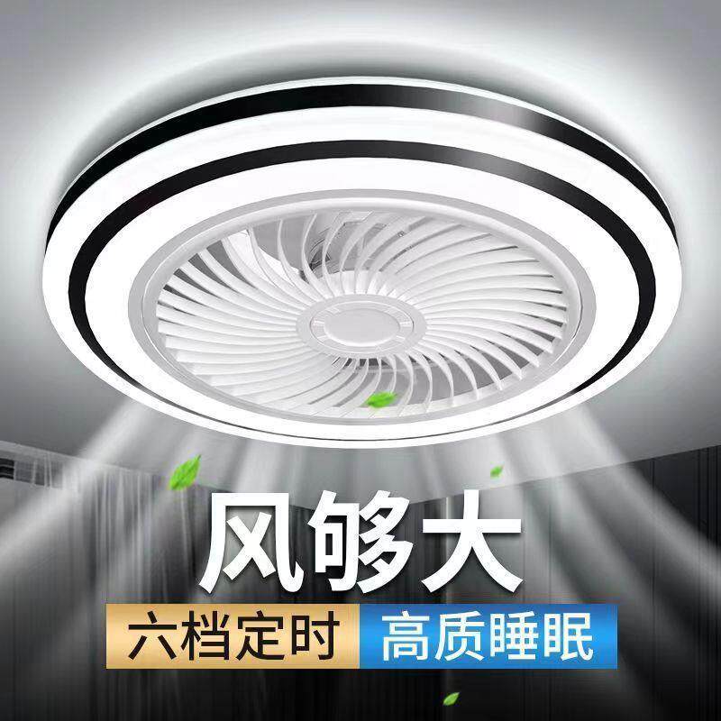 E27新款螺口风扇静音遥控led一体餐厅厨房家用节能卧室灯带