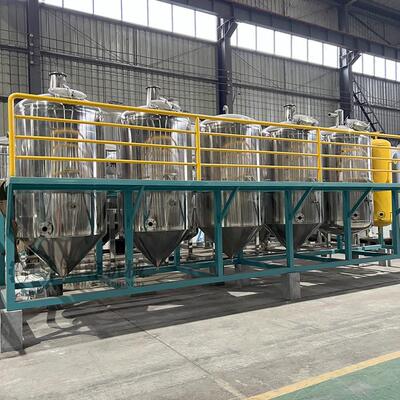 小榨菜籽油加工设备 油菜油预处理压榨精炼生产线 全套油脂精炼机