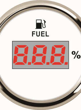 52mm 0-5bar数显机油油压表 改装车船通用表 9-32V电压 带背光灯