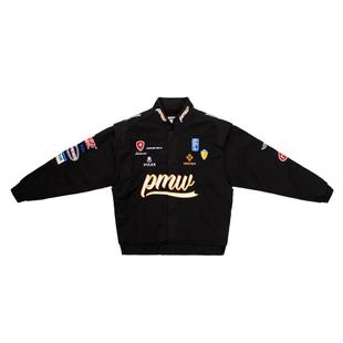 百搭赛衣美刺式 机车夹克绣外套W宽松休闲 棒球服 明星同款 高档PM